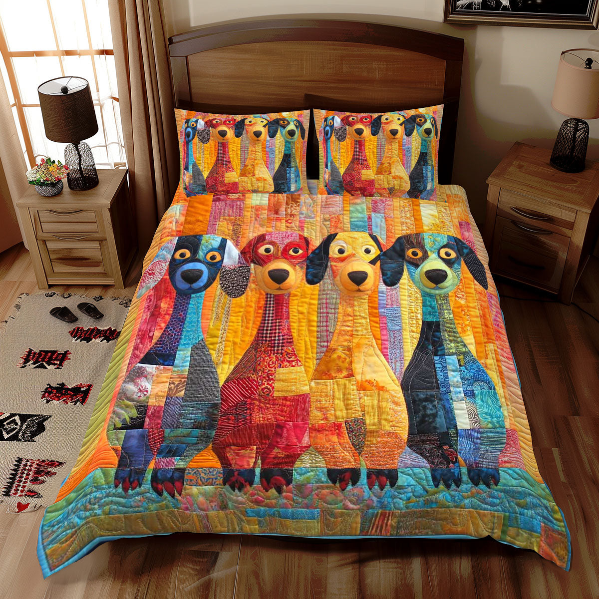 Dapper Dachshunds WN1609026CL Duvet Cover Set