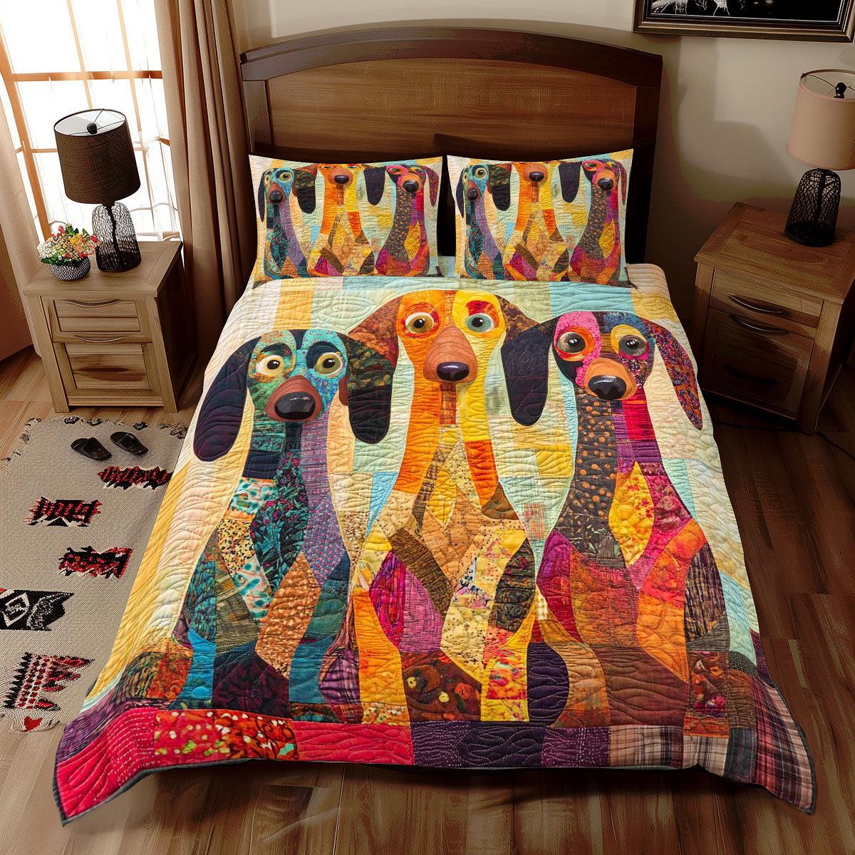 Darling Dachshunds WN1609027CL Duvet Cover Set