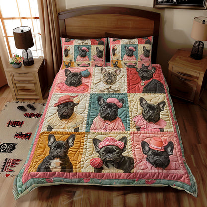 French Bulldogs Lively WN1609009CL Duvet Cover Set