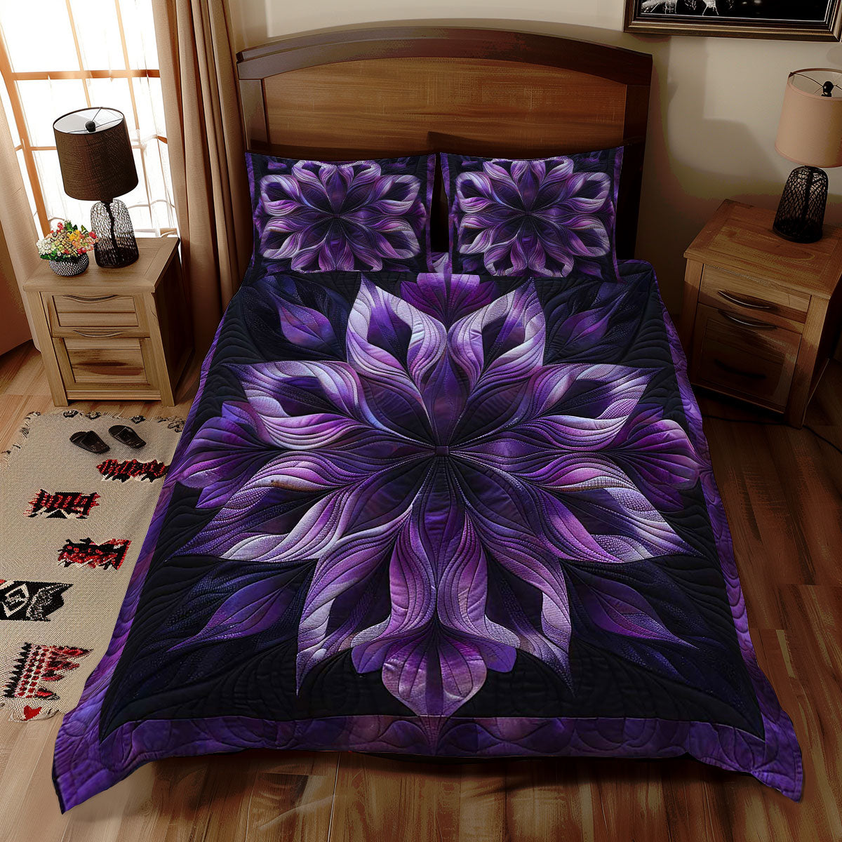 Mystic Purple Flower WN1609014CL Duvet Cover Set