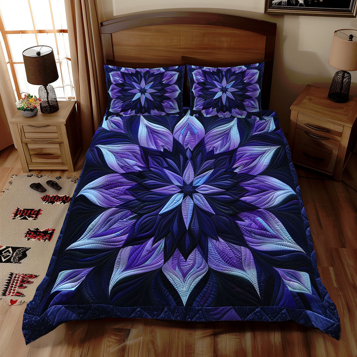 Purple Enigma Bloom WN1609017CL Duvet Cover Set