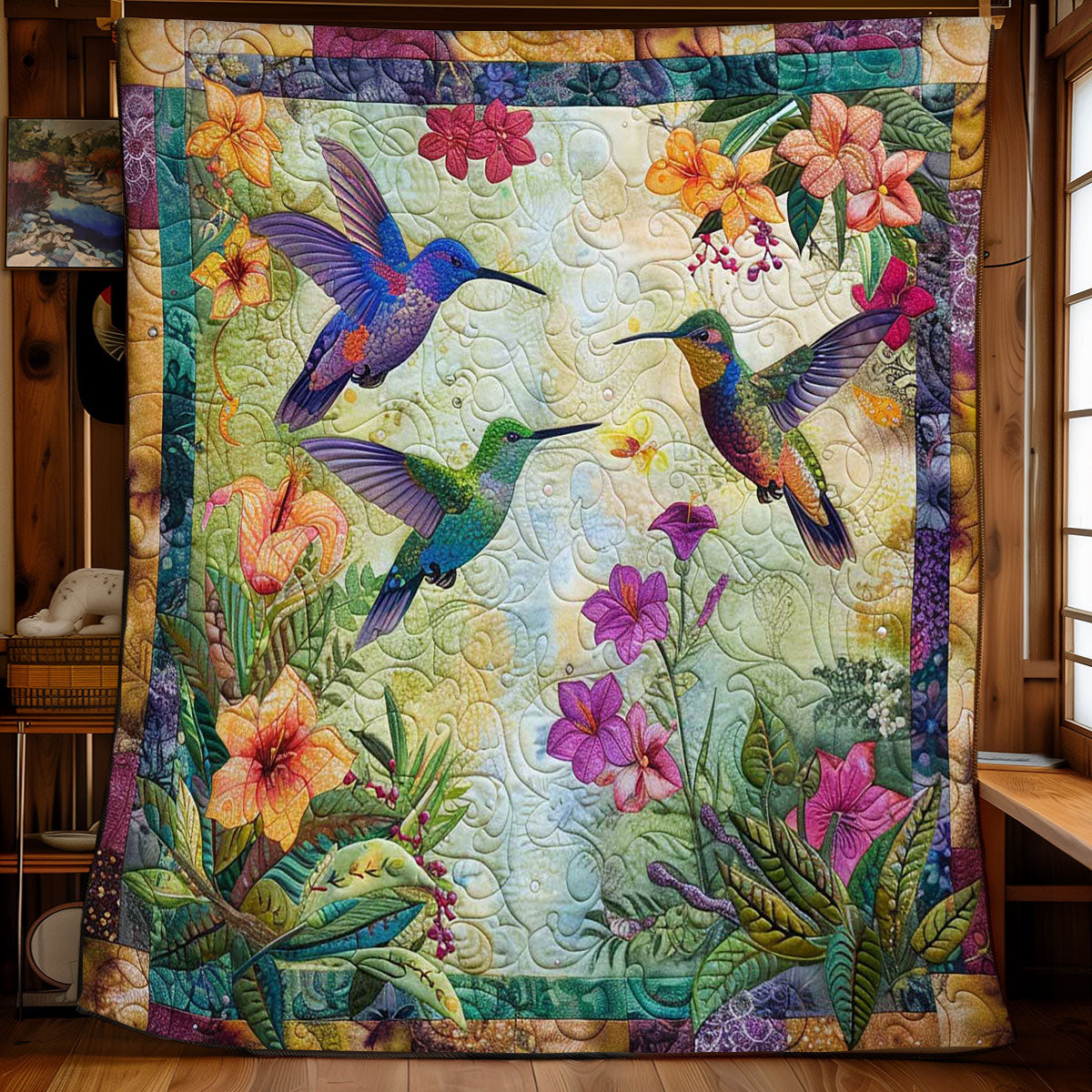 Hummingbird Harmony WN1408084CL Quilt