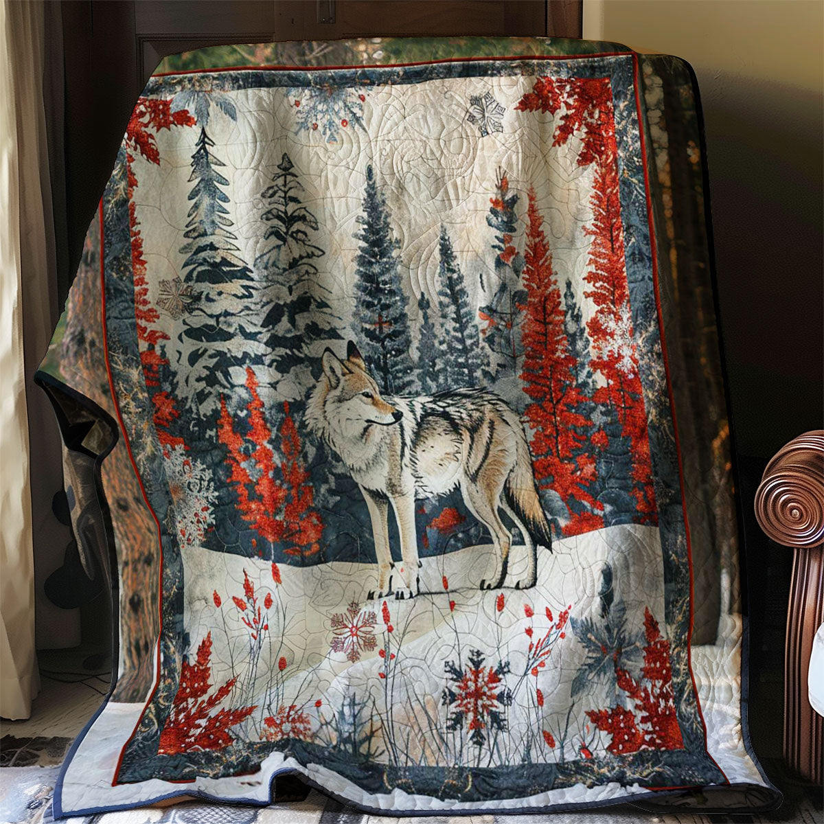 Red Pine Wolf WP2507039CL Quilt