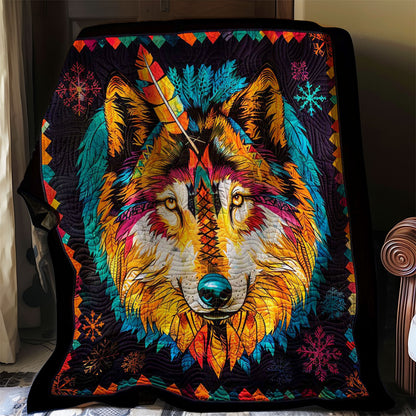 Tribe Wolf Wild Animal WP2507008CL Quilt