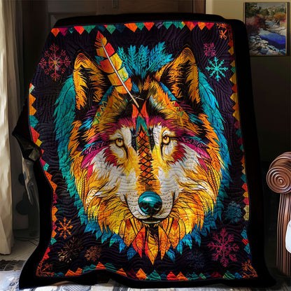 Tribe Wolf Wild Animal WP2507008CL Quilt