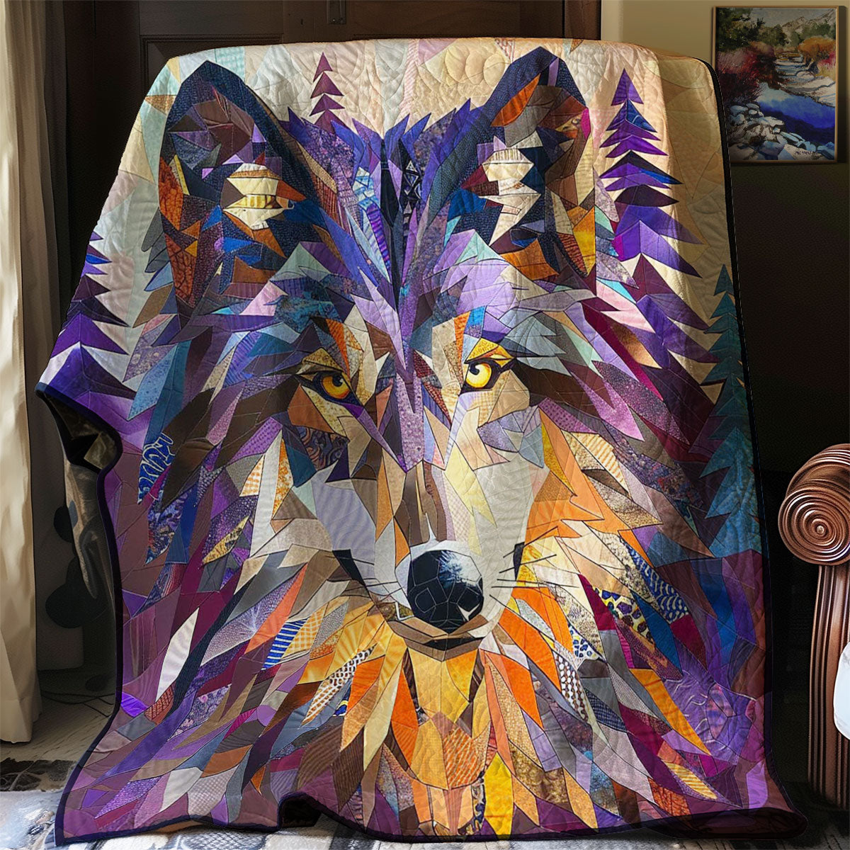 Winter Wolf Wild Animal WP2507006CL Quilt