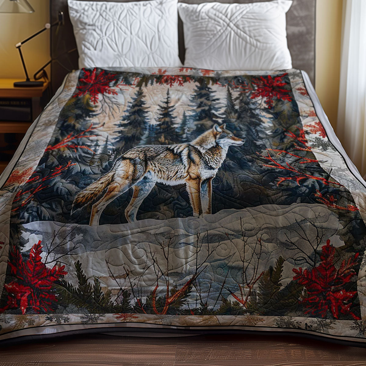 Snow Wolf WP2507038CL Quilt