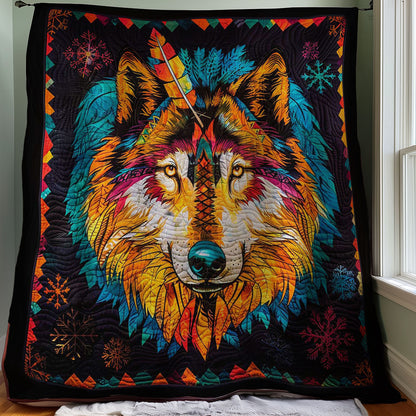 Tribe Wolf Wild Animal WP2507008CL Quilt