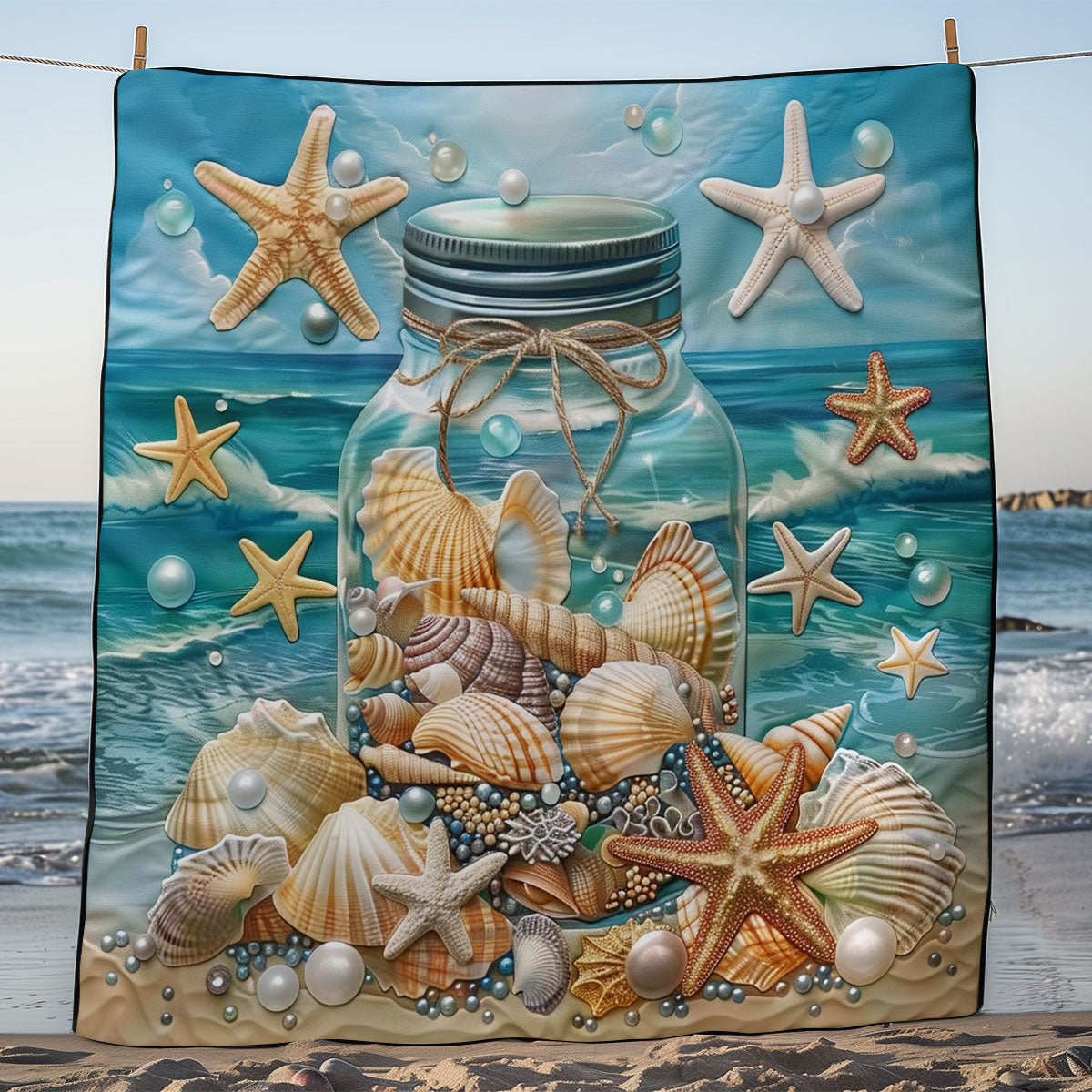 Beauty Of Seashell WO1608018CL Quilt