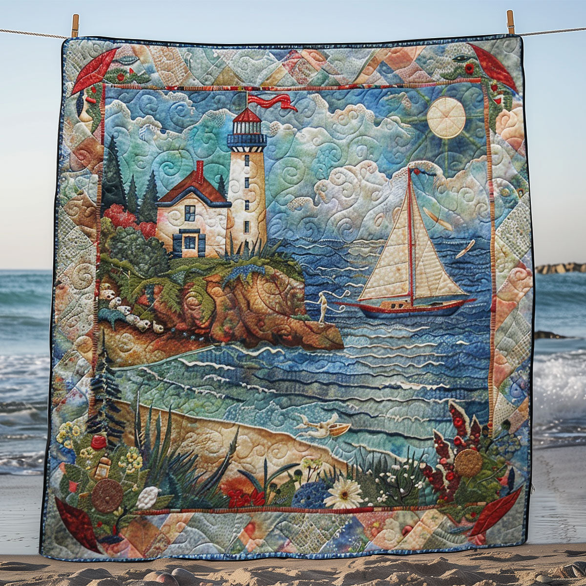 Beside Beach WM1008082CL Quilt