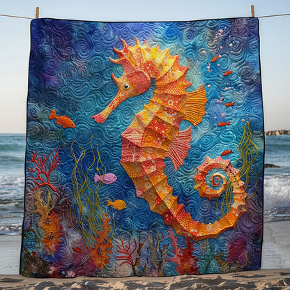 Colorful Seahorse WM2008019CL Quilt