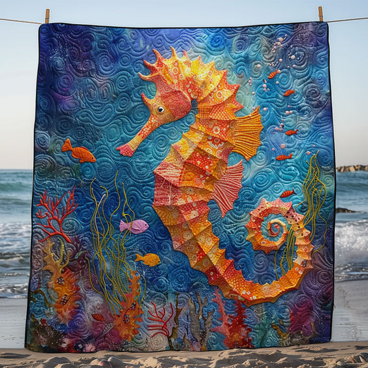 Colorful Seahorse WM2008019CL Quilt