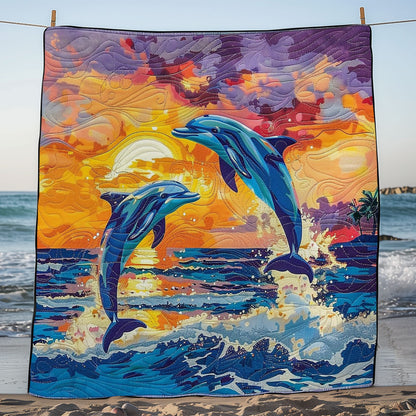 Dolphin Sunset WM1508018CL Quilt