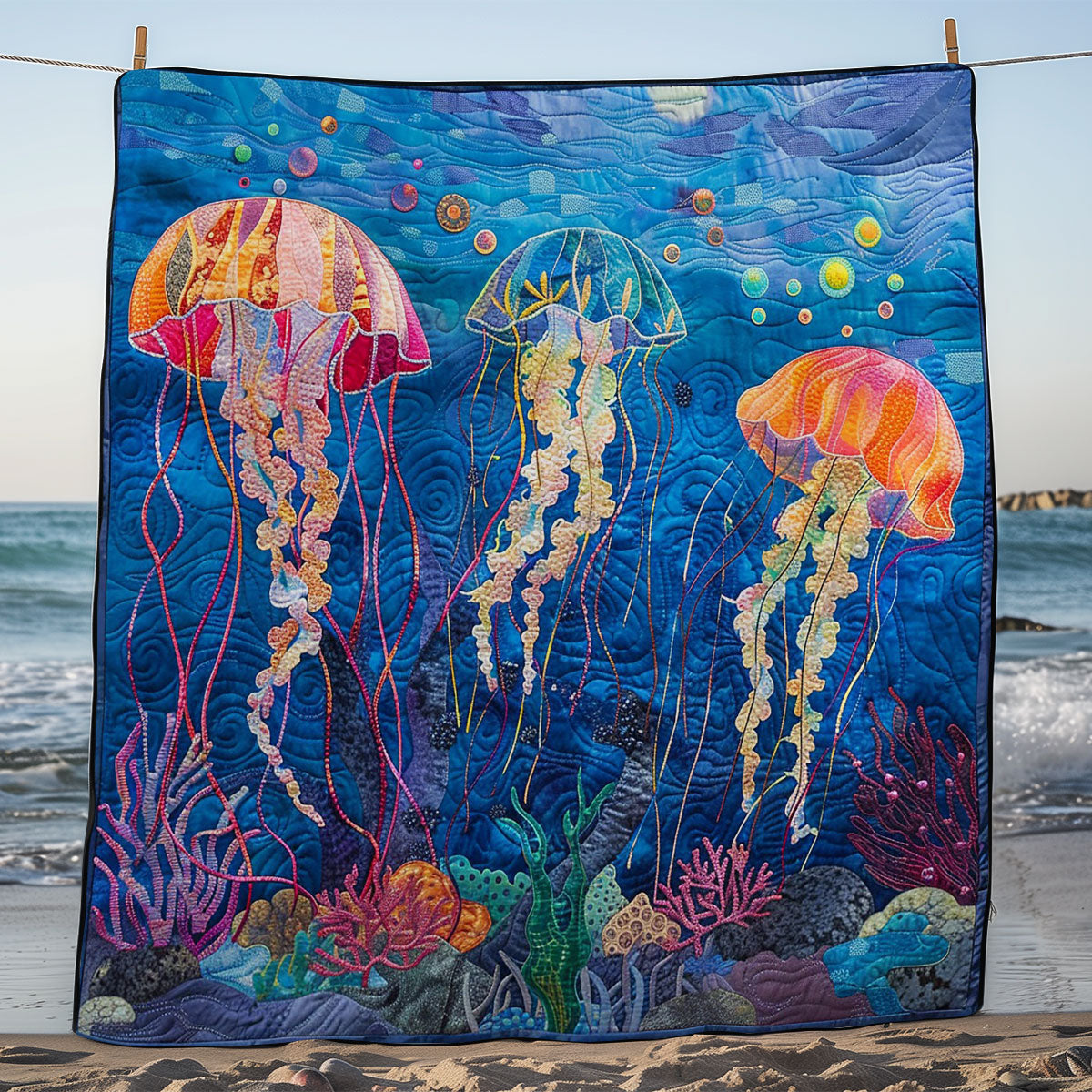 Jellyfish Castle WM1508028CL Quilt