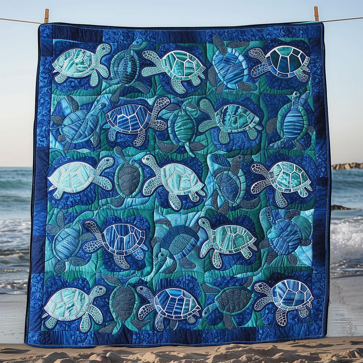 Love Sea Turtles XR0908010CL Quilt