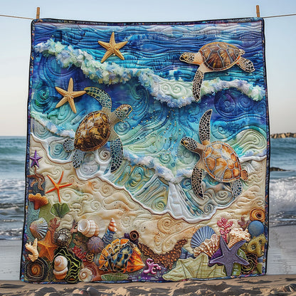 Sand Turtle Parade WM1908022CL Quilt
