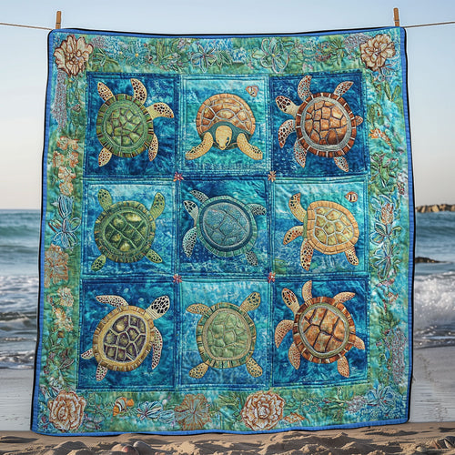 Sea Turtles WM1008006CL Quilt