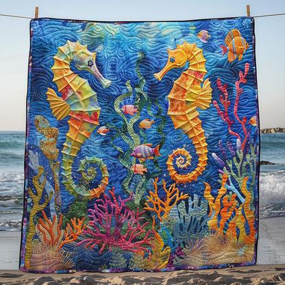 Seahorses WM1408055CL Quilt