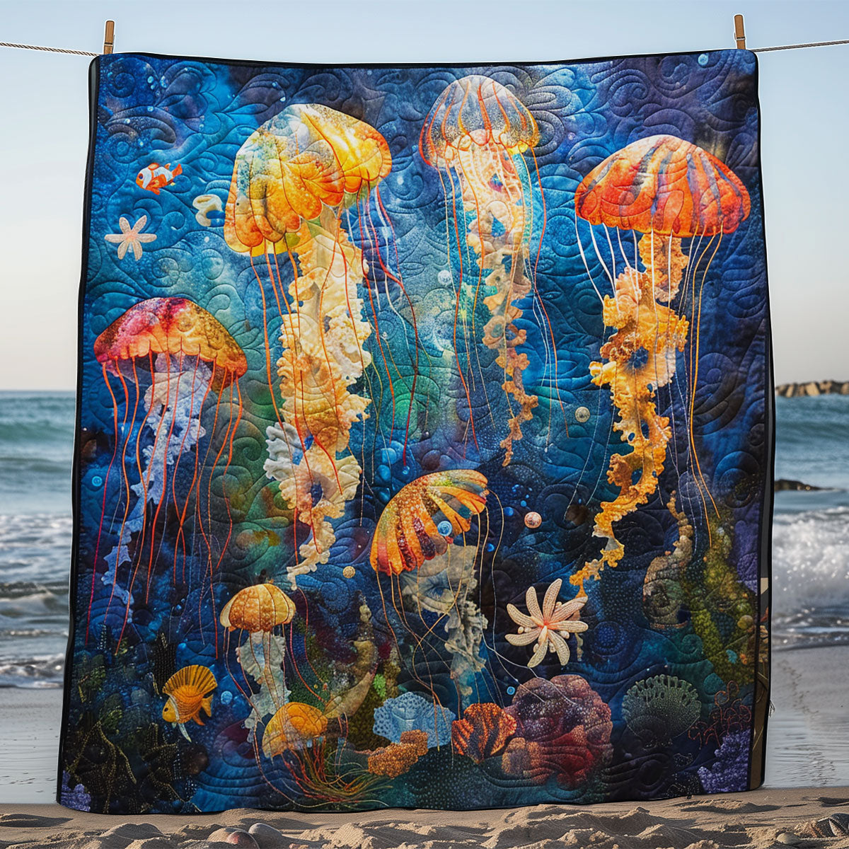 Shineful Jellyfish WM2008023CL Quilt