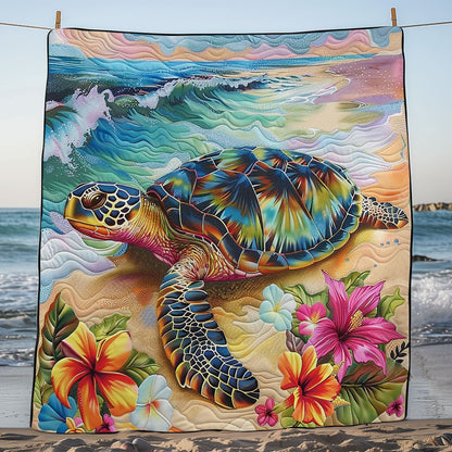 Turtle Tropical Beach WM1508016CL Quilt