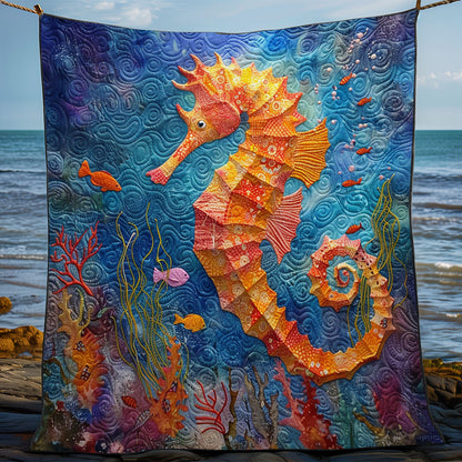 Colorful Seahorse WM2008019CL Quilt