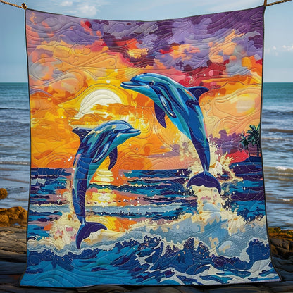 Dolphin Sunset WM1508018CL Quilt