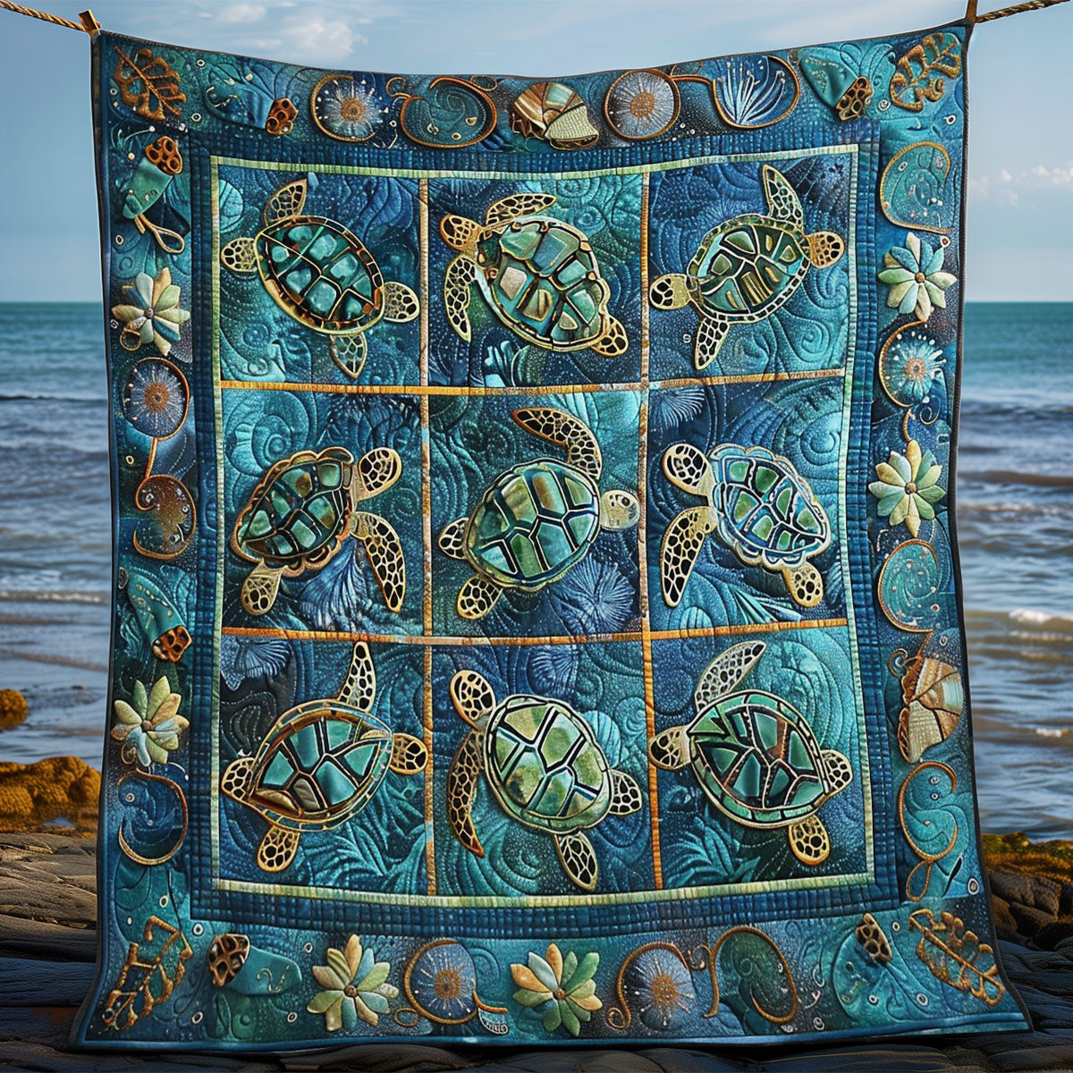 Green Sea WM1008067CL Quilt