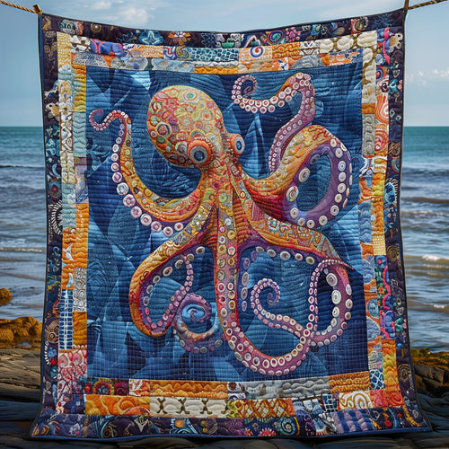 Octopus Under Ocean WM1508001CL Quilt