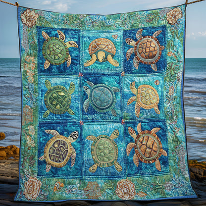 Sea Turtles WM1008006CL Quilt