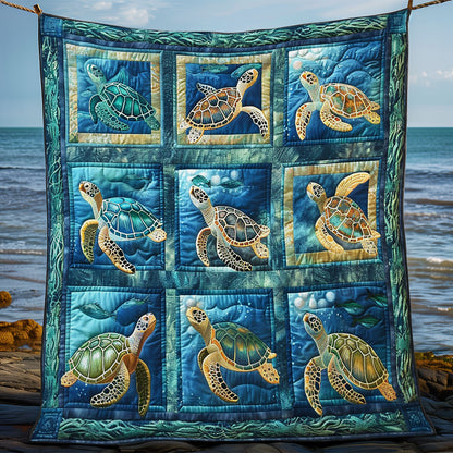 Sea Turtles WO2608028CL Quilt