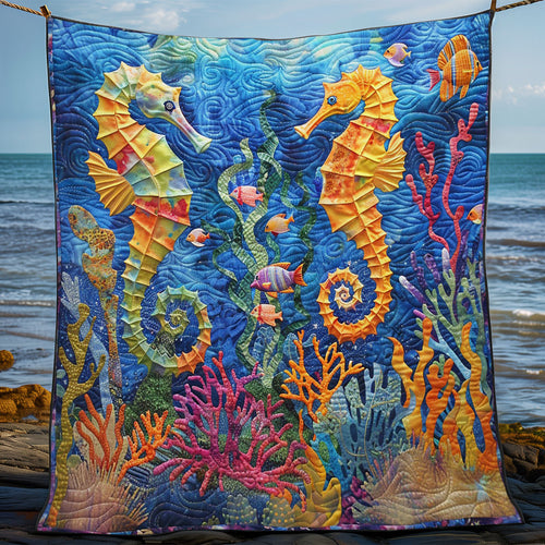 Seahorses WM1408055CL Quilt