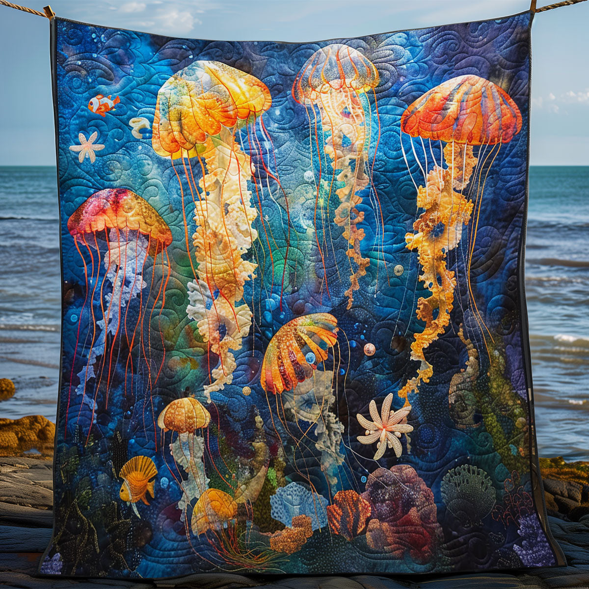 Shineful Jellyfish WM2008023CL Quilt