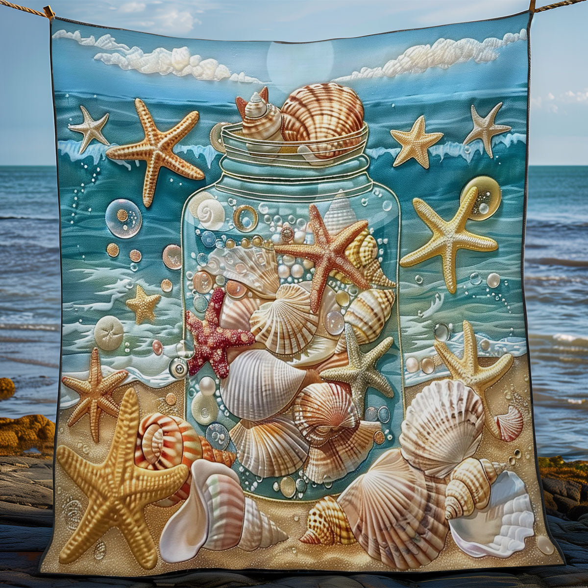 Souvenir Seashell WO1608020CL Quilt