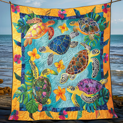 Tropical Turtle WP1008031CL Quilt