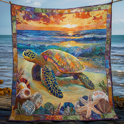 Turtle And Sunset WO2608047CL Quilt