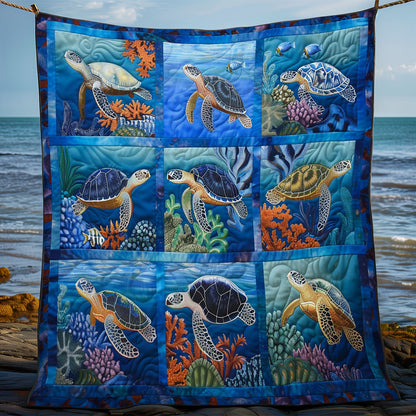 Turtle Ocean WO2208048CL Quilt