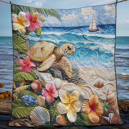 Turtle On Sand WM1608028CL Quilt