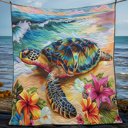 Turtle Tropical Beach WM1508016CL Quilt