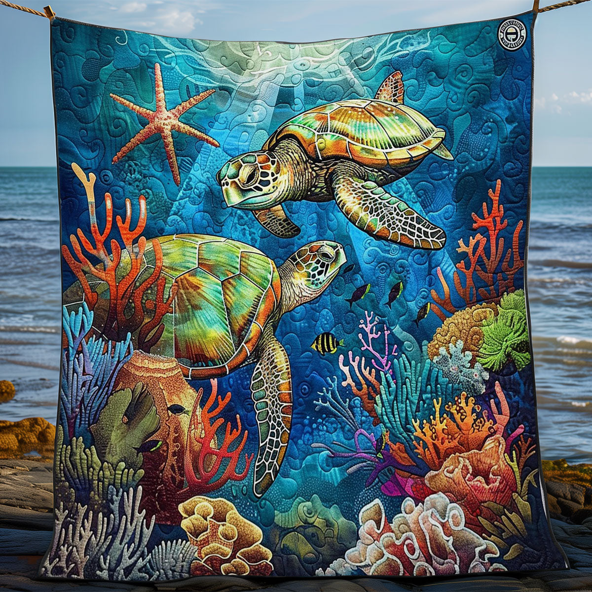 Turtles Ocean WO2808048CL Quilt