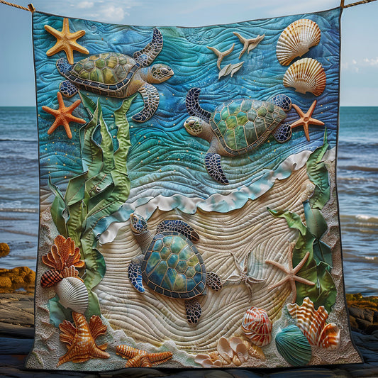 Turtles Sea WO2308045CL Quilt