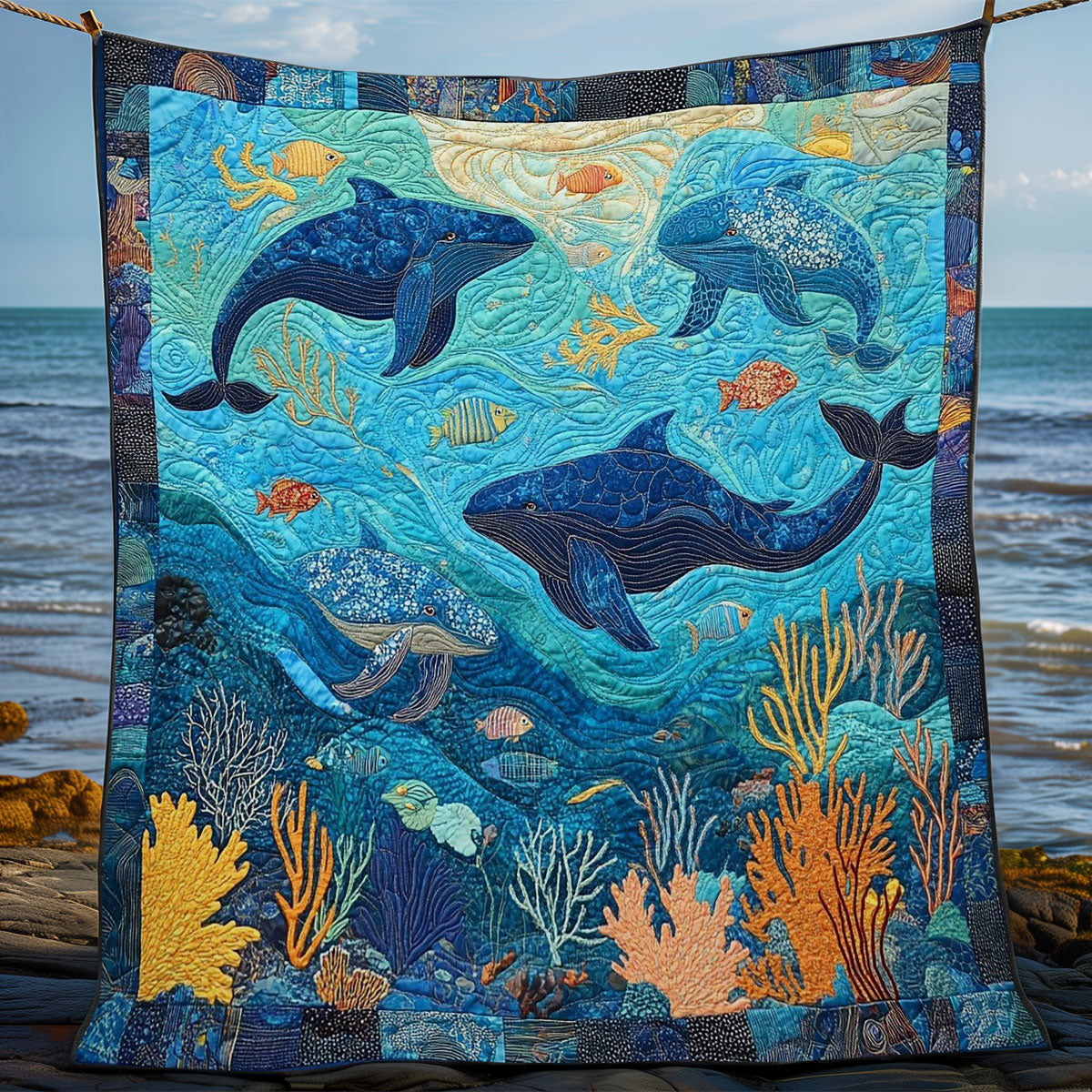 Whales WM1408057CL Quilt