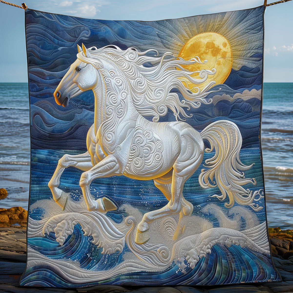 White Horse Running WO2408027CL Quilt