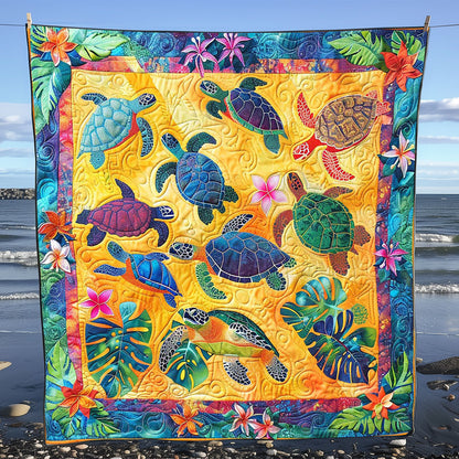 Turtle Sunny Forest WP1008027CL Quilt