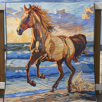 Running Horse Sunrise WP1008018CL Quilt