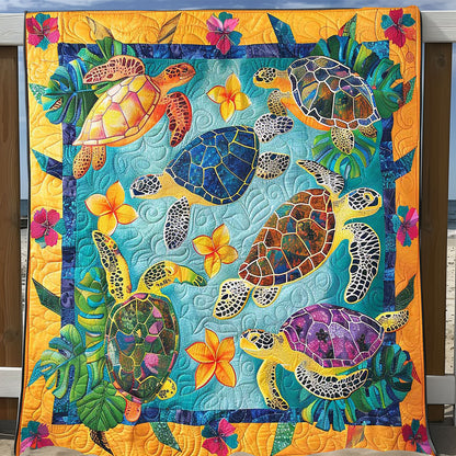 Tropical Turtle WP1008031CL Quilt