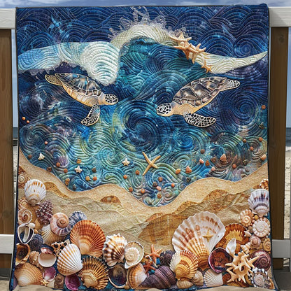 Turtle Coastline WP1008025CL Quilt