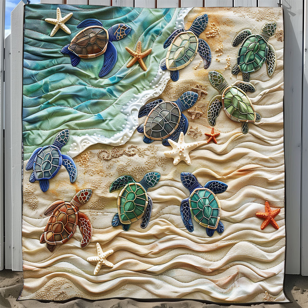 Sea Turtles XR1807001CL Quilt