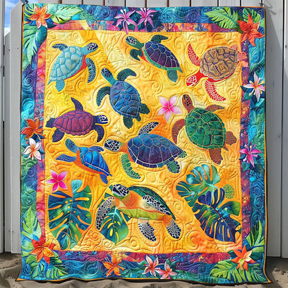 Turtle Sunny Forest WP1008027CL Quilt