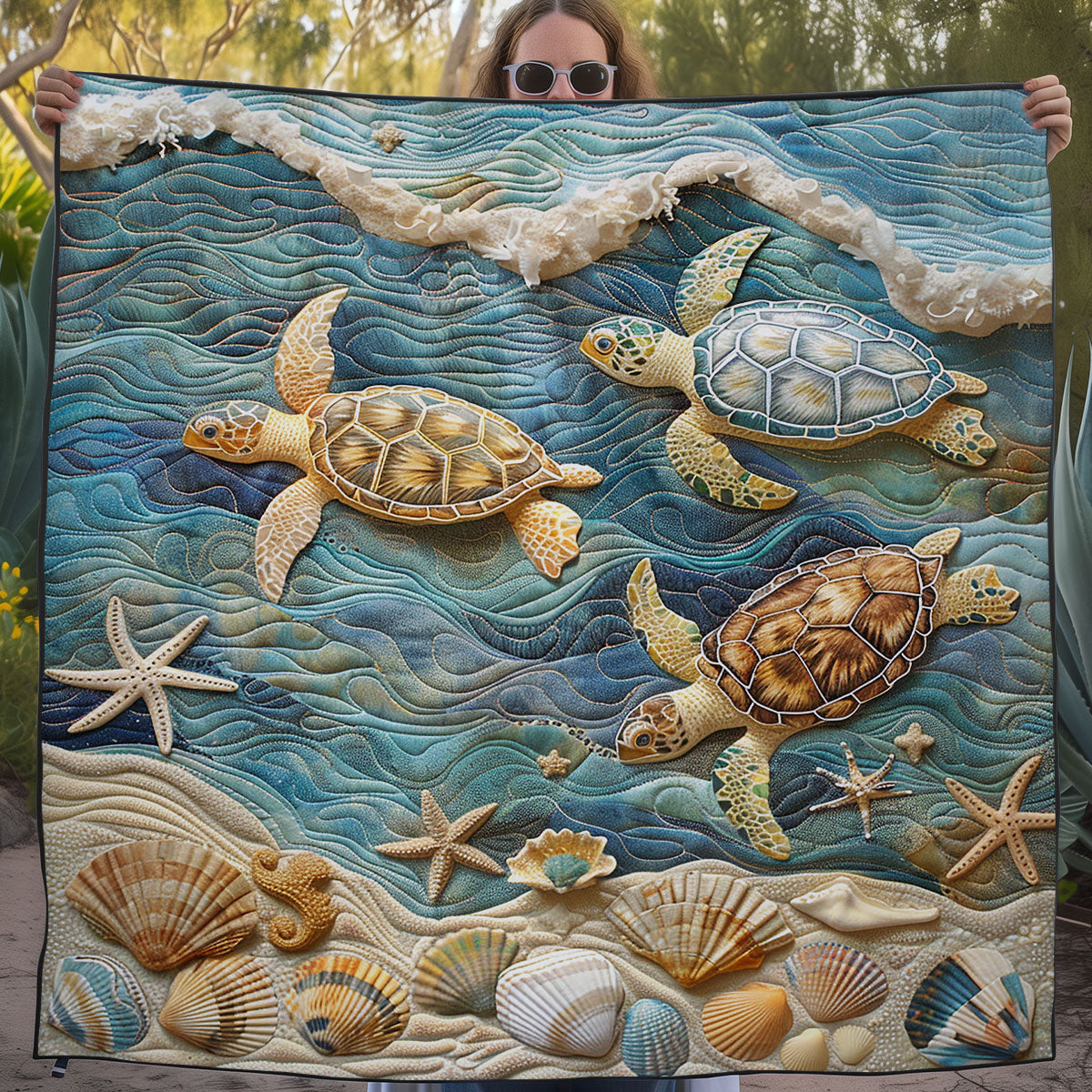 Ocean Turtle WG1408005CL Quilt