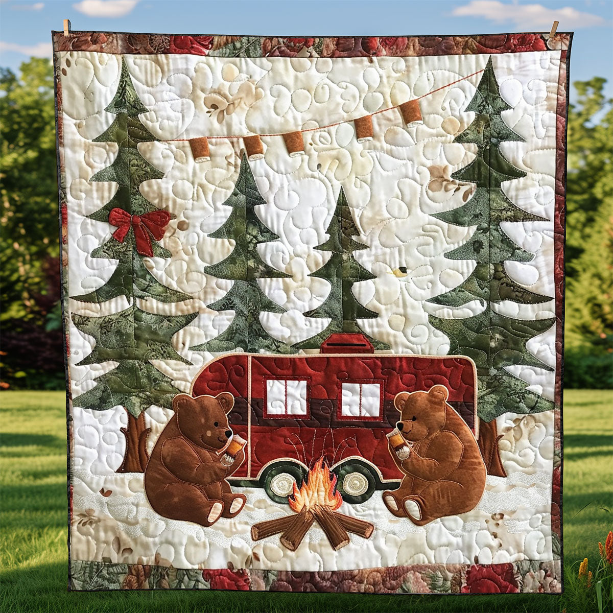 Baby Bear Camping XR2208015CL Quilt